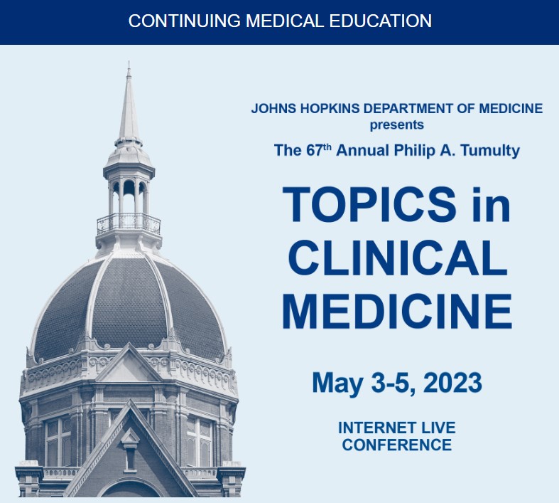 67th Annual Philip A. Tumulty Topics in Clinical Medicine Banner