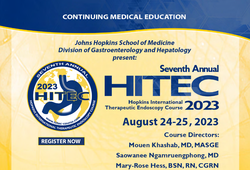 Seventh Annual Hopkins International Therapeutic Endoscopy Course - HITEC 2023 Banner