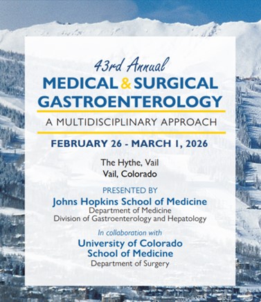 43rd Annual Medical and Surgical Gastroenterology: A Multidisciplinary Approach Banner