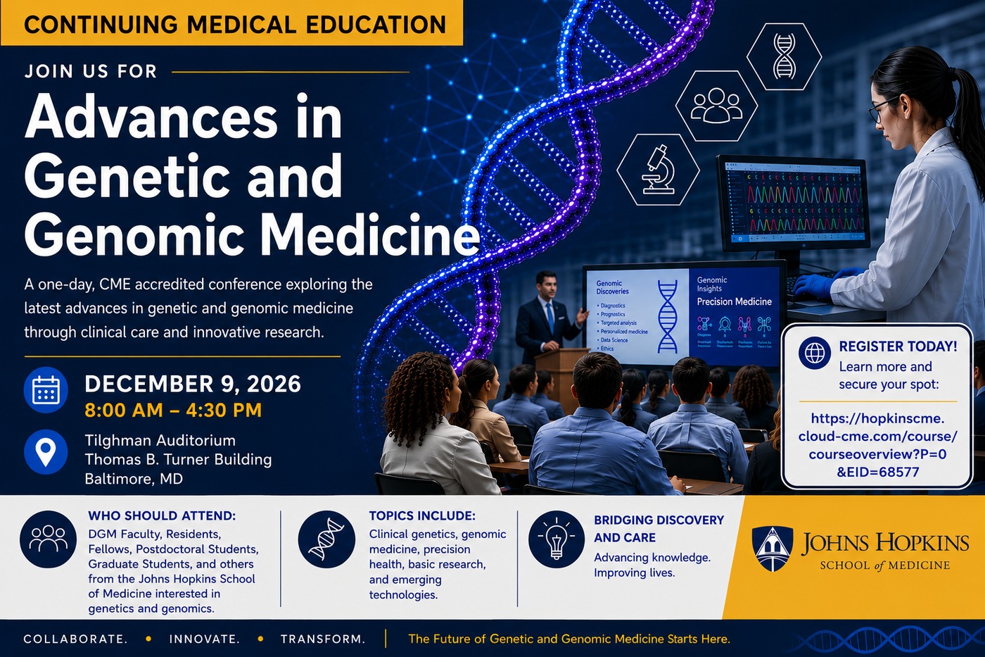 Advances in Genetic and Genomic Medicine Banner