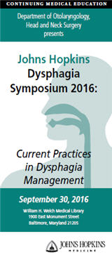 Johns Hopkins Dysphagia Symposium 2016: Current Practices in Dysphagia Management Banner