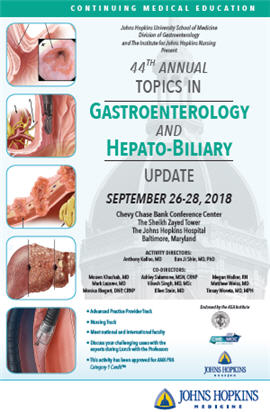 44th Annual Topics in Gastroenterology and Hepato-Biliary Update Banner