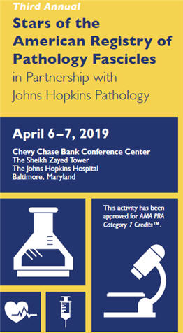 Third Annual Stars of the American Registry of Pathology Fascicles in Partnership with Johns Hopkins Pathology Banner