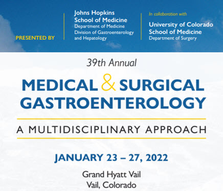 39th Annual Medical and Surgical Gastroenterology: A Multidisciplinary Approach Banner