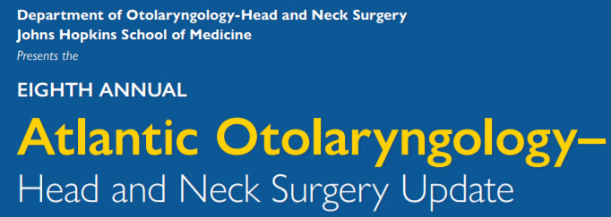 Eighth Annual Atlantic Otolaryngology-Head and Neck Surgery Update Banner