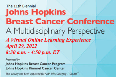 11th Biennial Johns Hopkins Breast Cancer Conference: A Multidisciplinary Perspective Banner