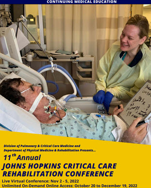 Eleventh Annual Johns Hopkins Critical Care Rehabilitation Conference Banner