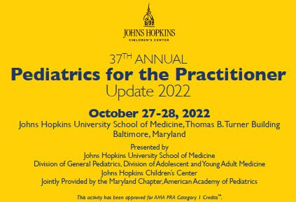 37th Annual Pediatrics for the Practitioner: Update 2022 Banner