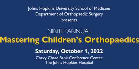Ninth Annual Mastering Children’s Orthopaedics Banner