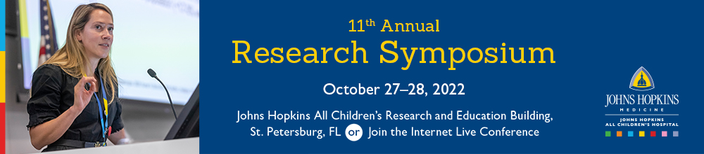 Johns Hopkins All Children's 11th Annual Research Symposium Banner